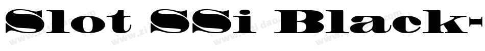 Slot SSi Black字体转换